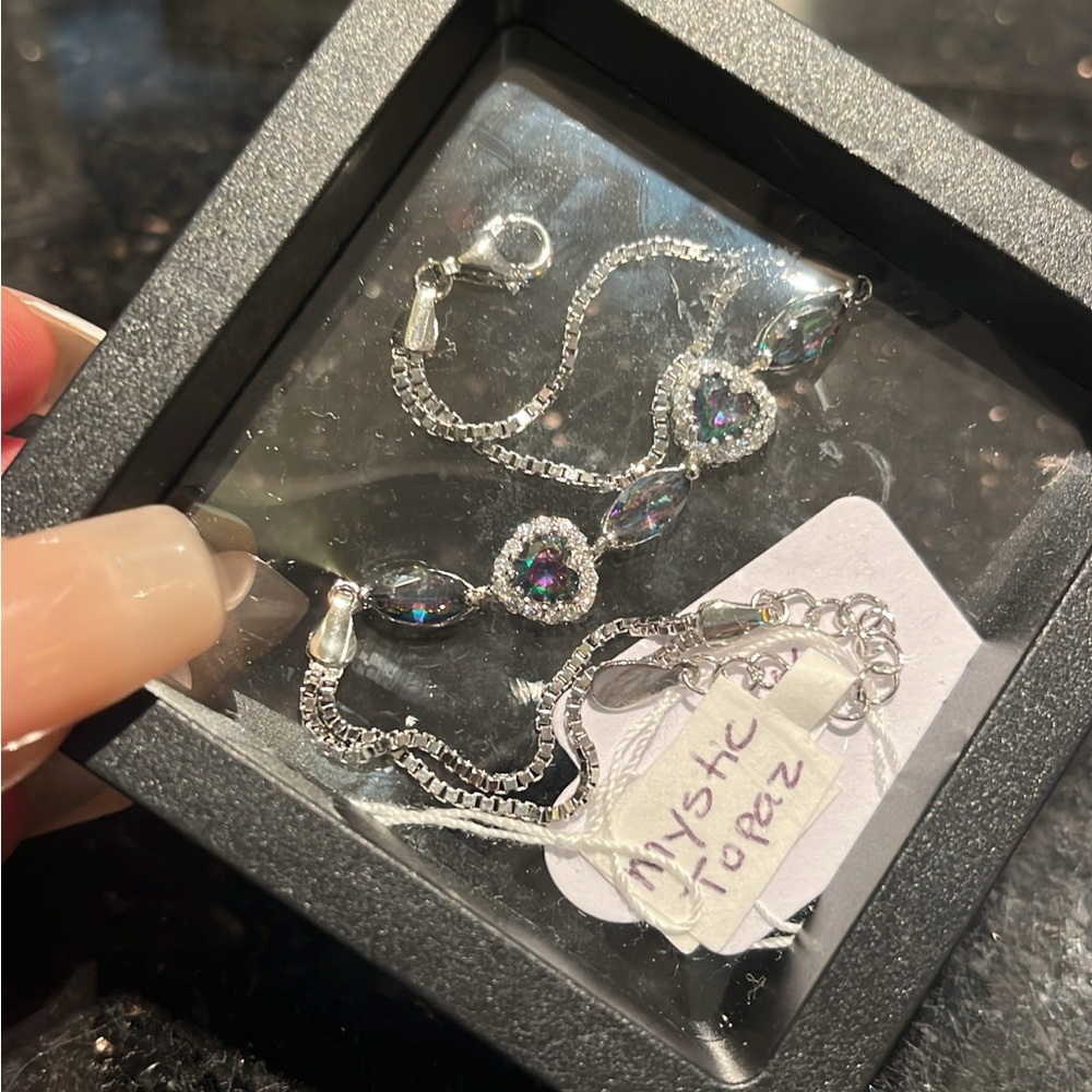 Mystic Topaz Sterling Silver Bracelet